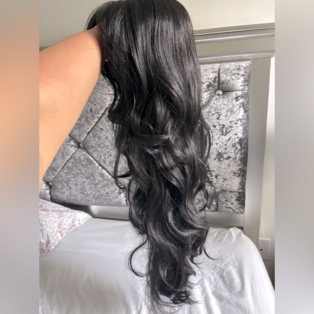 Black Layered Lace Front Wig